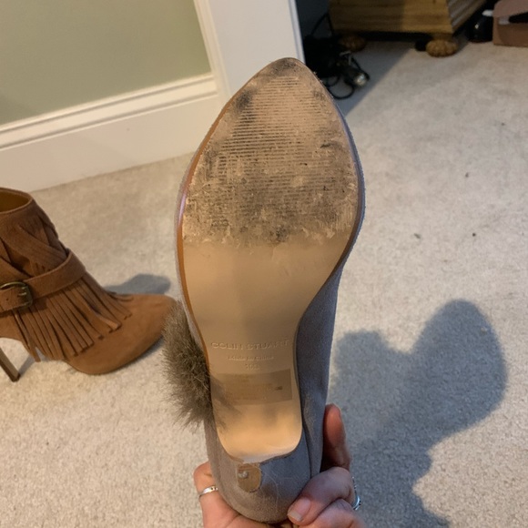 Colin Stuart Sz 10 Faux Fur topped booties - Picture 4 of 5